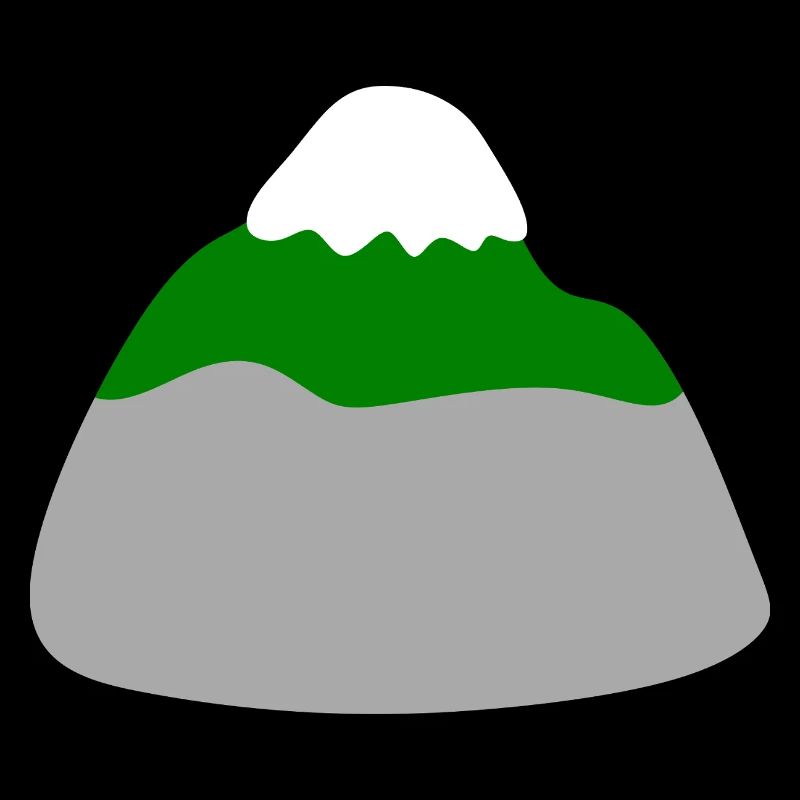 Minimalistische Gestaltung der Berglandschaft
