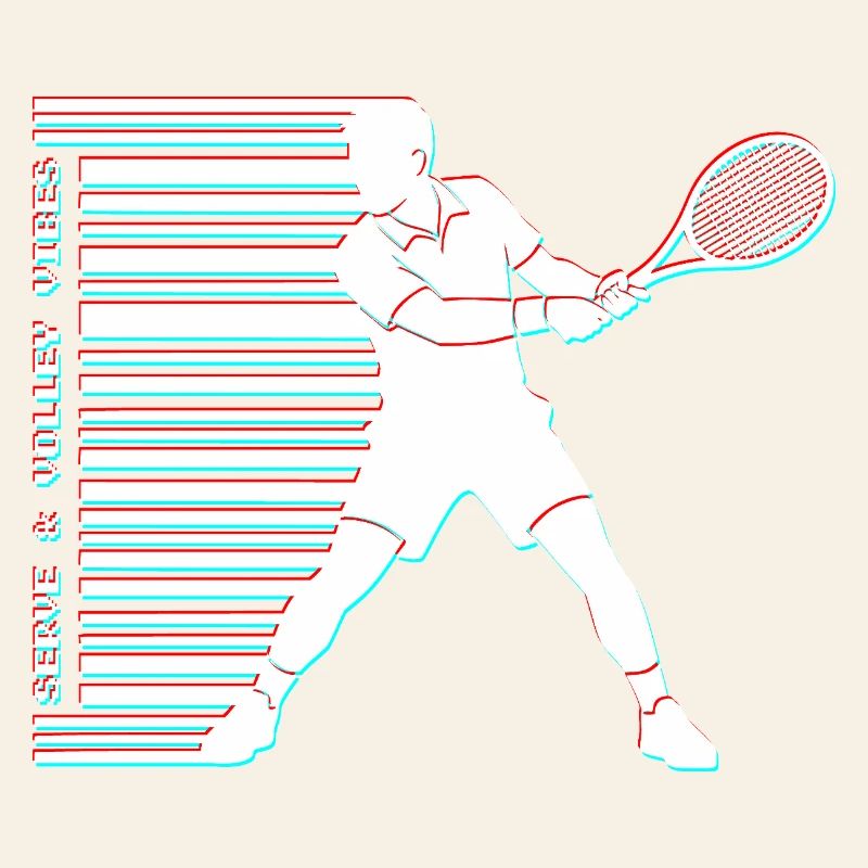 Tennis Glitch Barcode Sweat à capuche