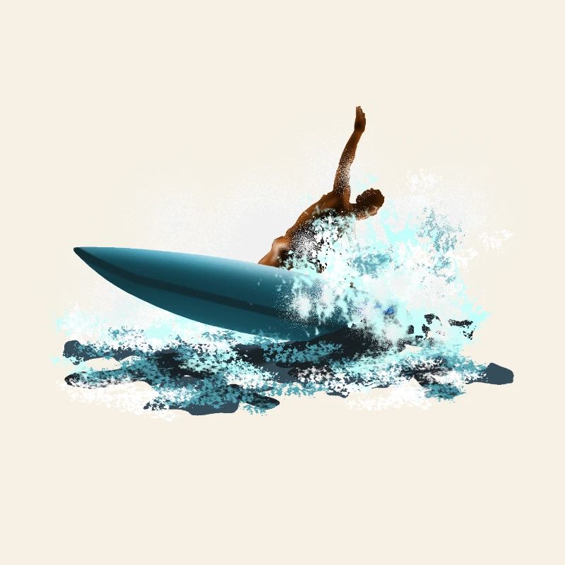 Surfer Storm Wave Surfer