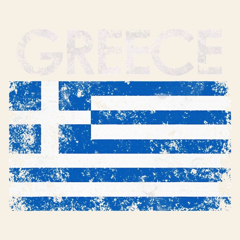 Distressed Greece Flag Graphic
