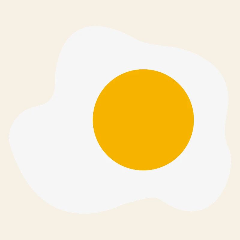 Fried Egg Breakfast Graphic Humor