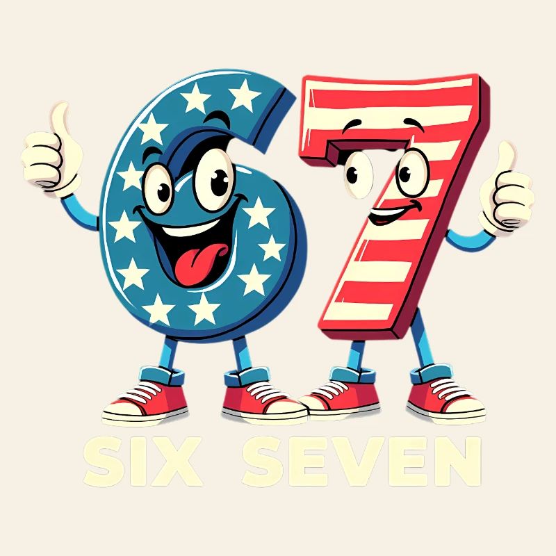 US Flag 67 Memes Six Seven