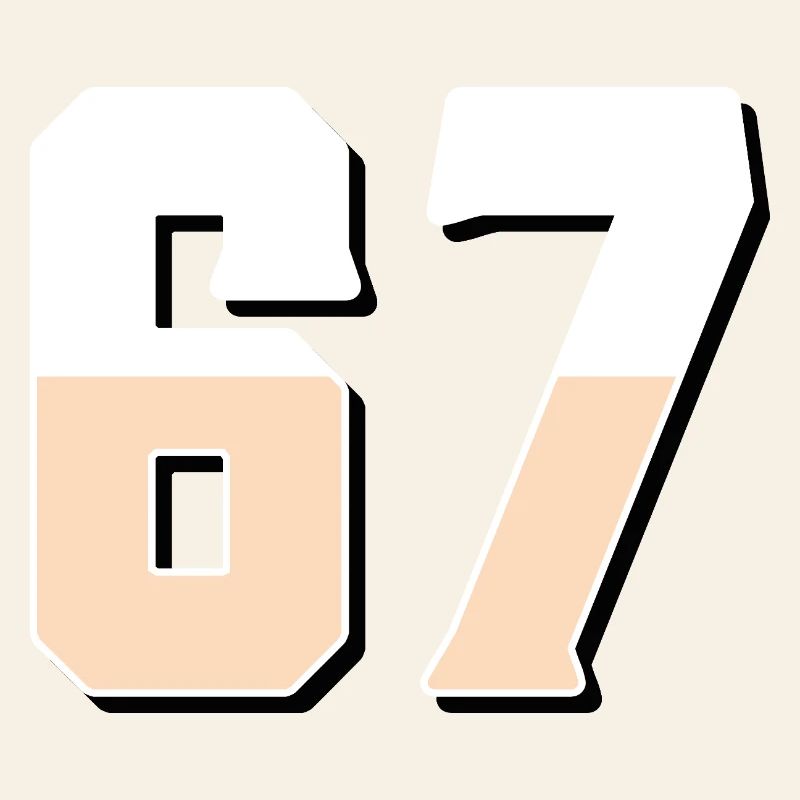 6 7 – Trendy minimalist text design,