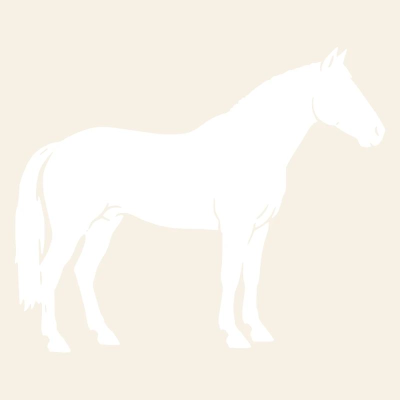 Silhouette du cheval Vecteur de montée debout
