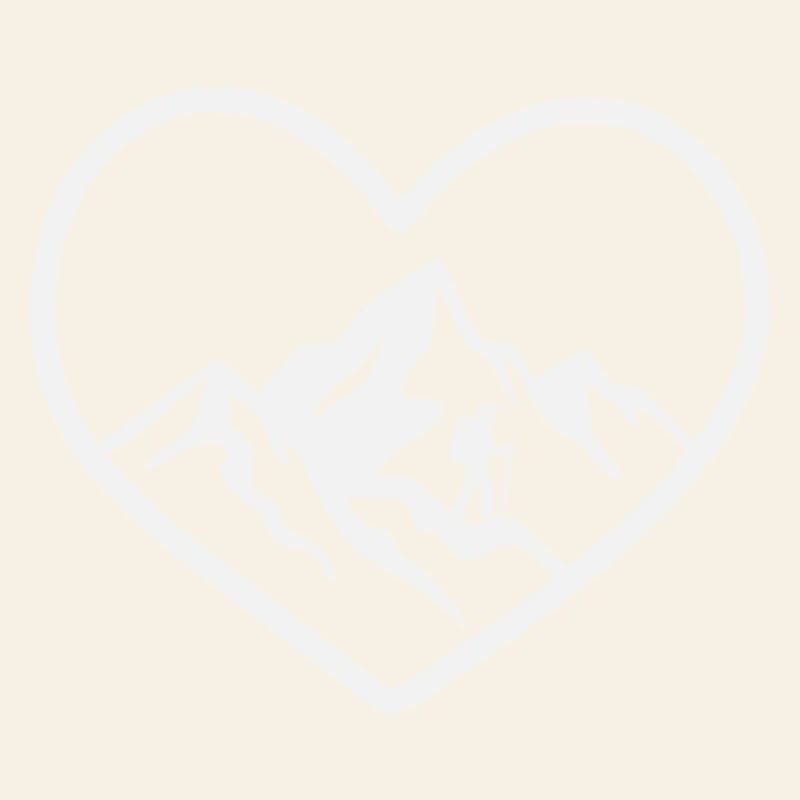 Herz Bergwanderer Panorama