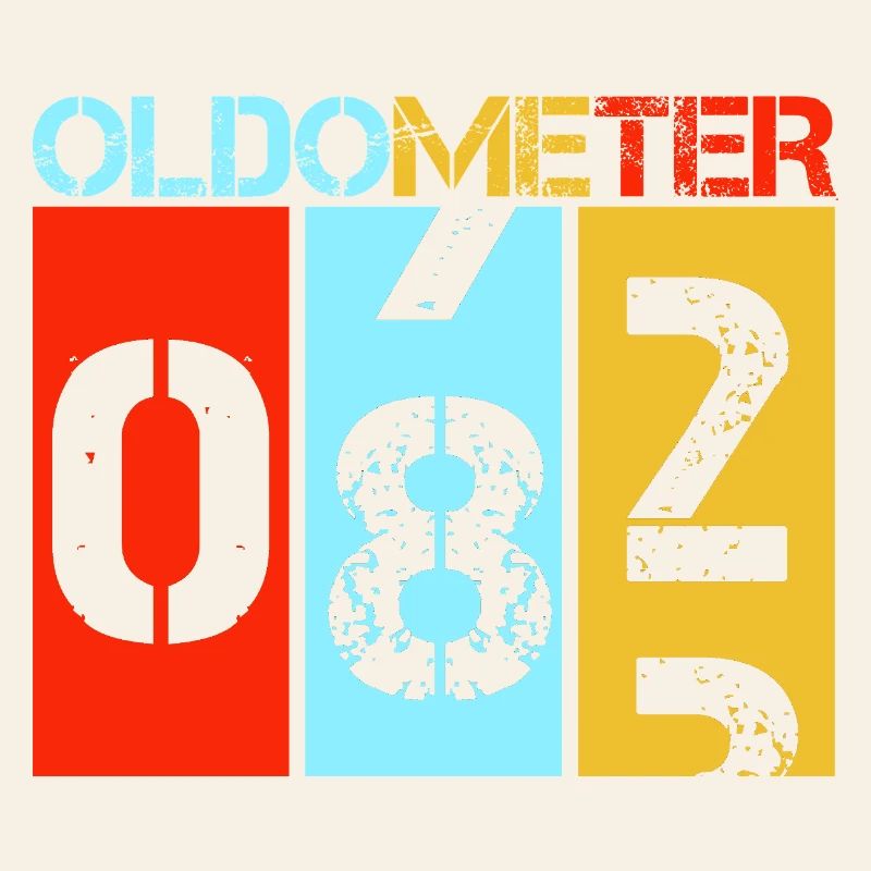 82e anniversaire de l’Oldometer 82 Retro Vintage