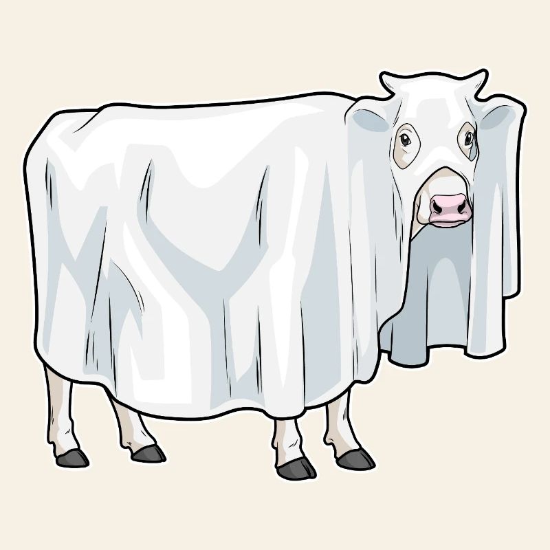 Cow Halloween Ghost