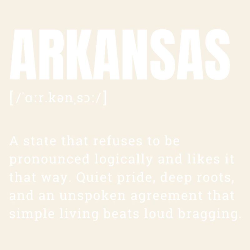 Fierté de l’État de l’Arkansas Bold