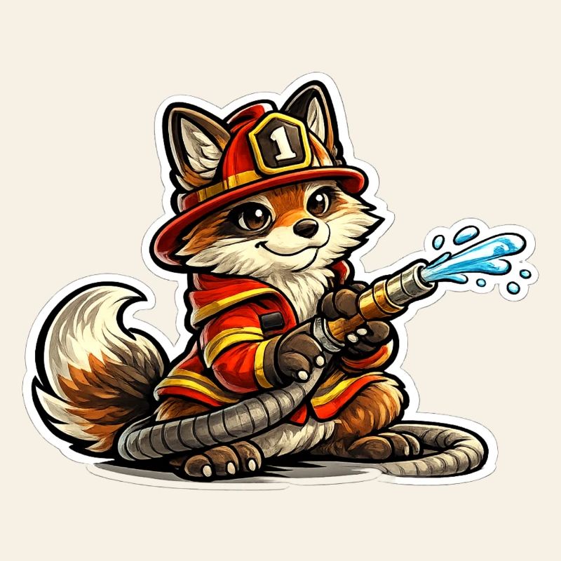 Fox firefighter hero in action