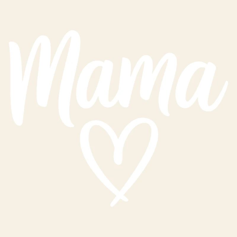 Mama Heart Skript Handgeschriebene Liebe