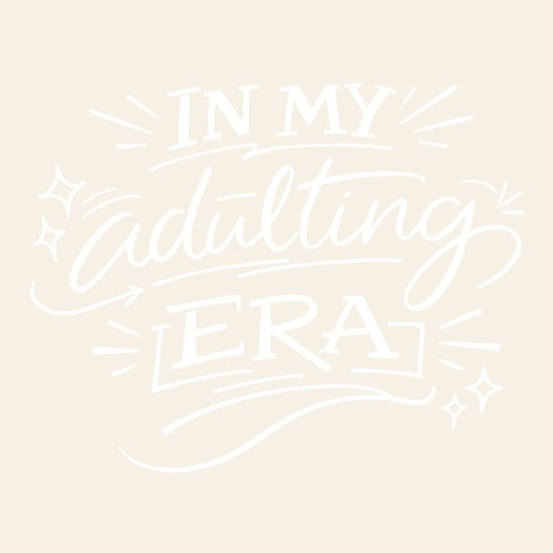 À mon époque d’adulte – Dicton de la typographie moderne