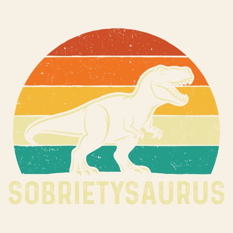Sobrietysaurus Drôle de rétablissement sobre, AA NA