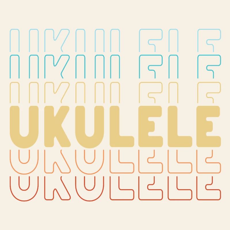 Ukulele typography