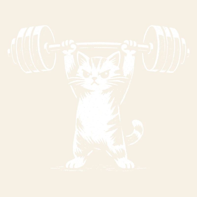 Weightlifting Cat | Funny Gym Strength Training