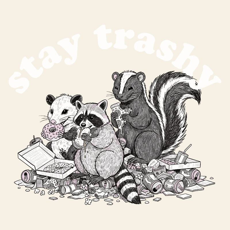 Reste Raton laveur Opossum Skunk