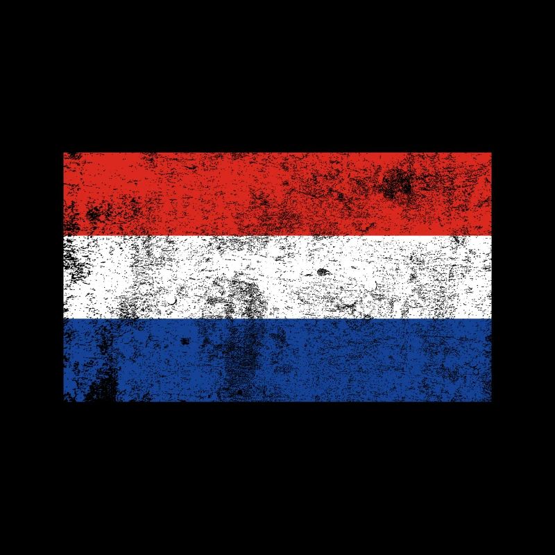 Drapeau Pays-Bas Drapeau Grunge Retro Vintage