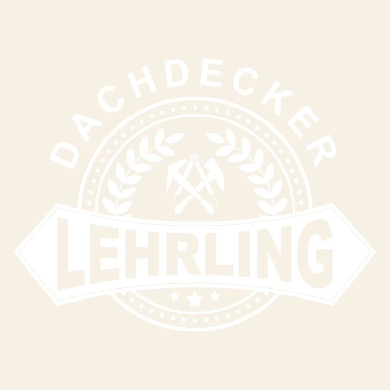 Dachdecker Lehrling Lorbeerkranz mit Zunftzeichen