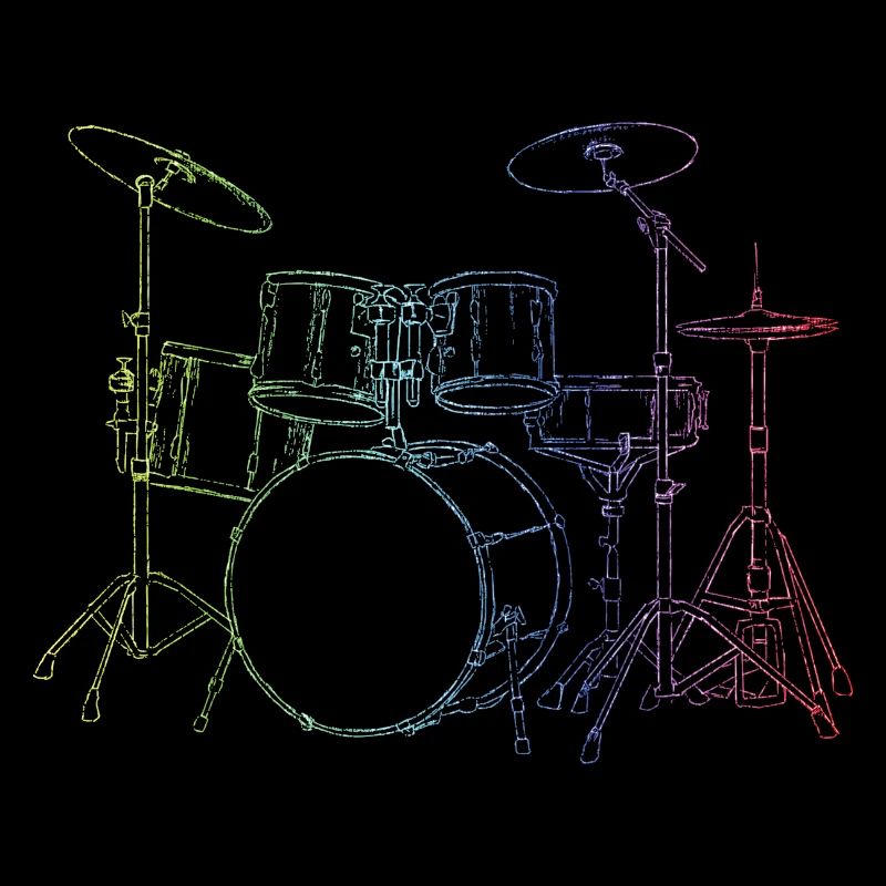 Drumset Sticks Schlagzeuger Schlagzeug Drummer