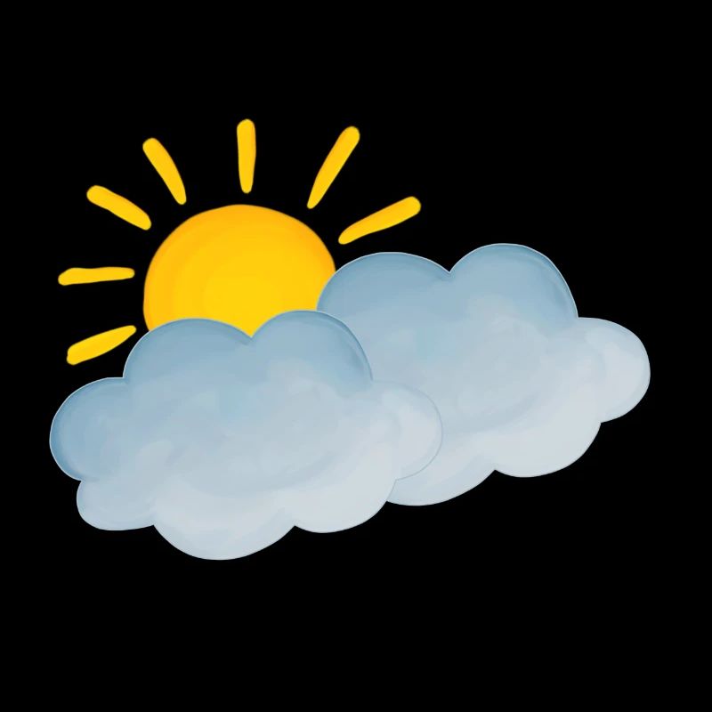 Météo nuageuse gaie