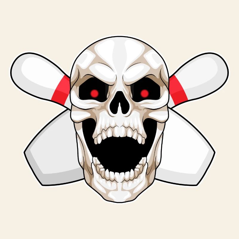 Skull Bowling Pin