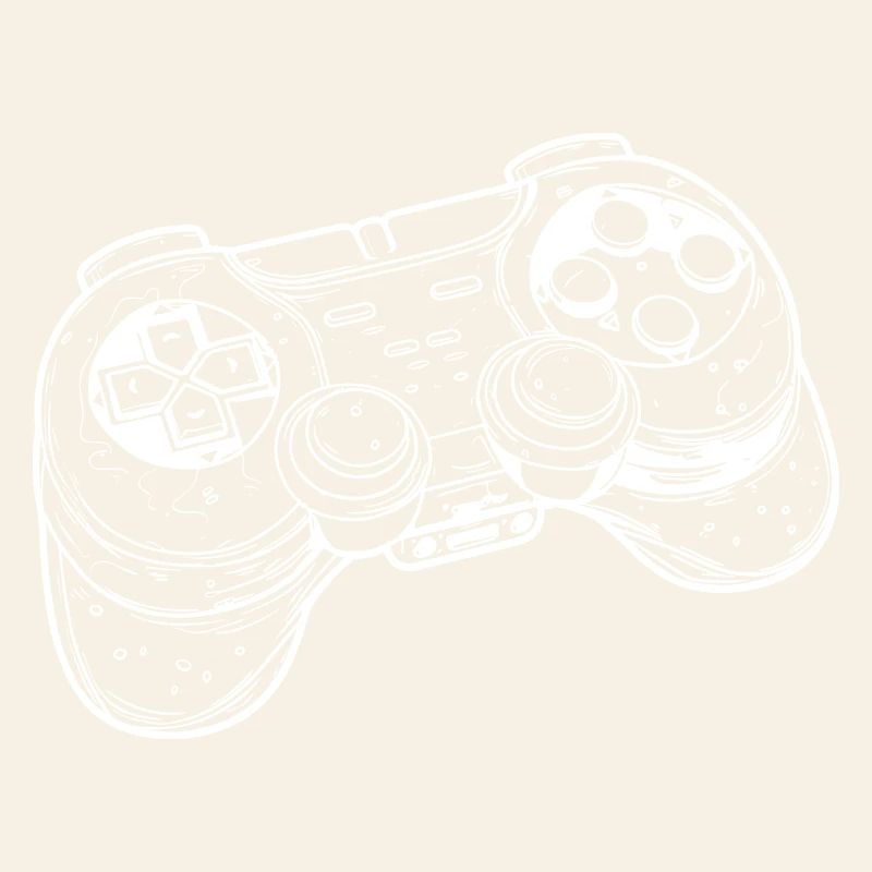 Dessin de manette de jeu vidéo