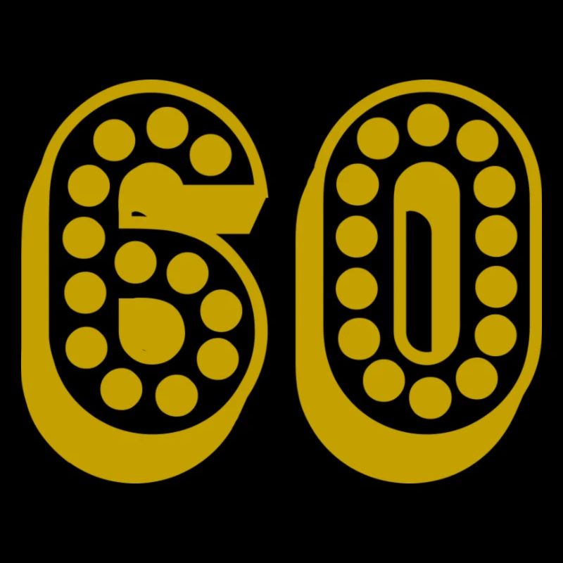 60. 60 JAHRE. 60-JÄHRIGES JUBILÄUM. 60. GEBURTSTAG.