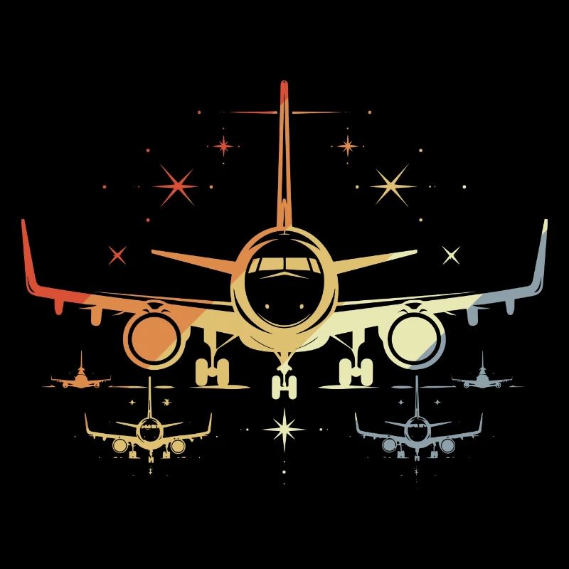 Avions Graphique Rétro