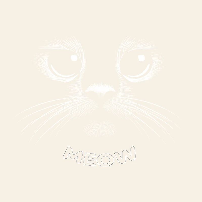 Mignon visage de chat - MIAOU
