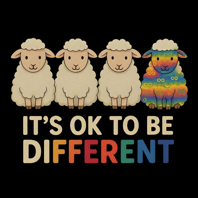 It's OK to be different – Neurodivergent sheep