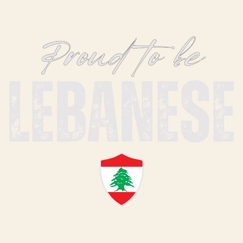 Libanese stolz, ich liebe den Libanon