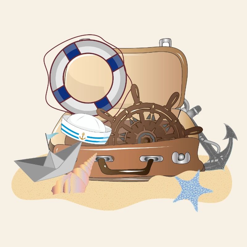 Maritimer Koffer – Nautisches Urlaubsdesign