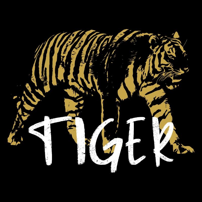 Wilder Tiger, Altmodisch, Abbildung