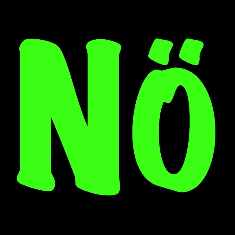 Nope in neon green - Nope - No - Zero desire