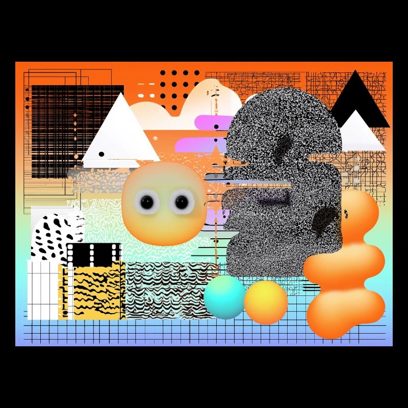 Abstract geometric mix for creative looks