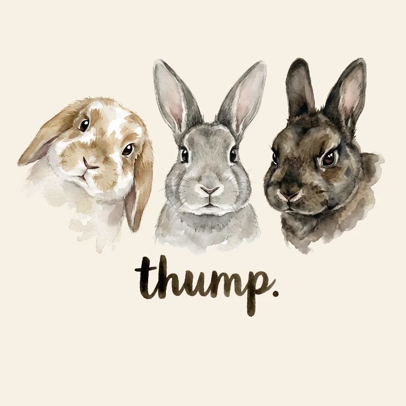 Fun rabbit knocking for rabbit lovers