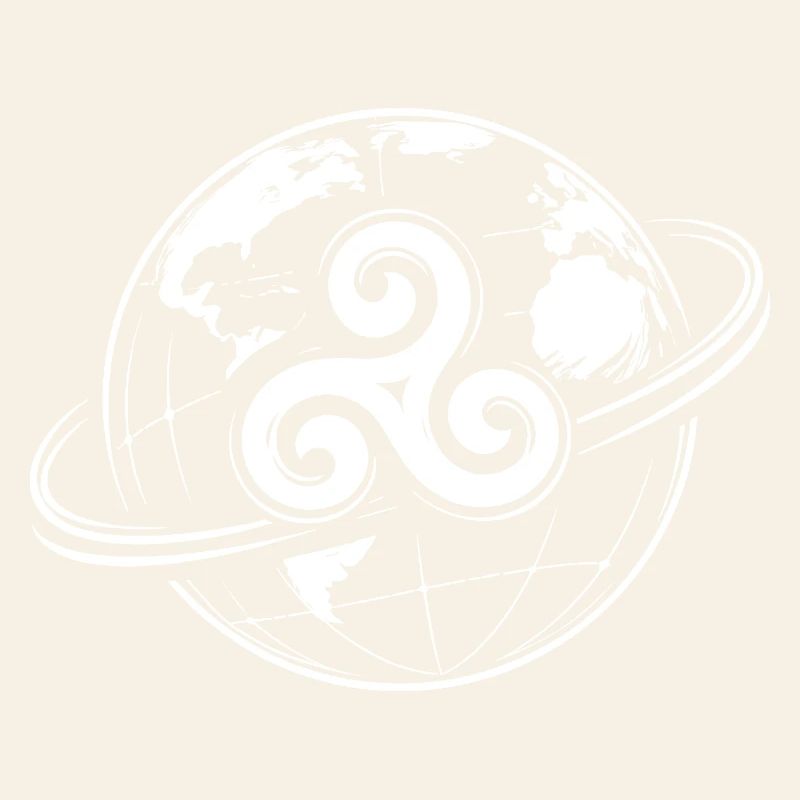 Breton Triskel Globe Celtic Brittany