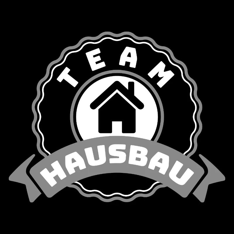 Team Hausbau Abzeichen Logo