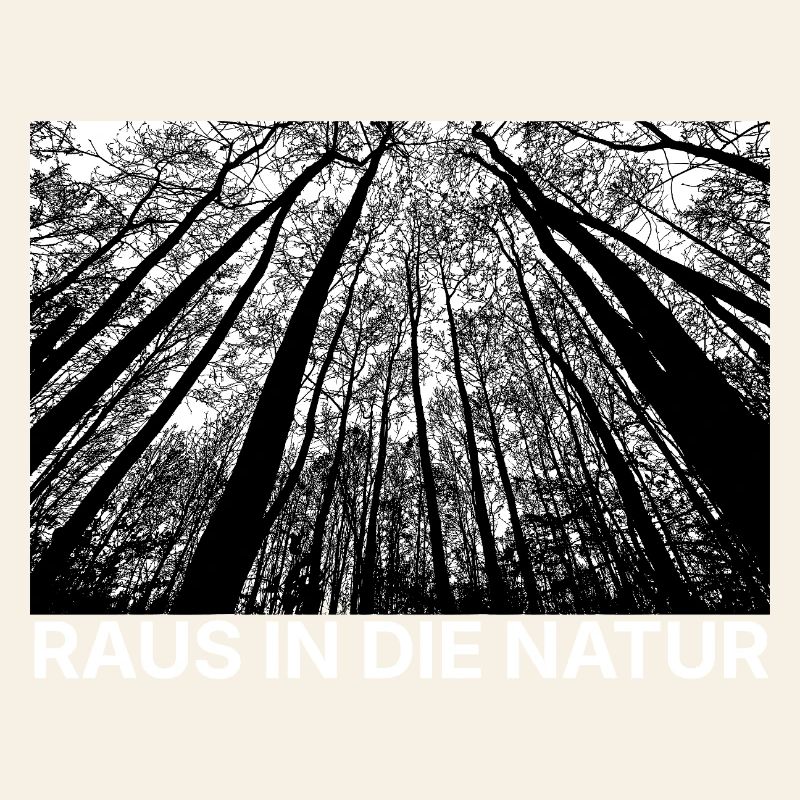 Forest perspective black and white