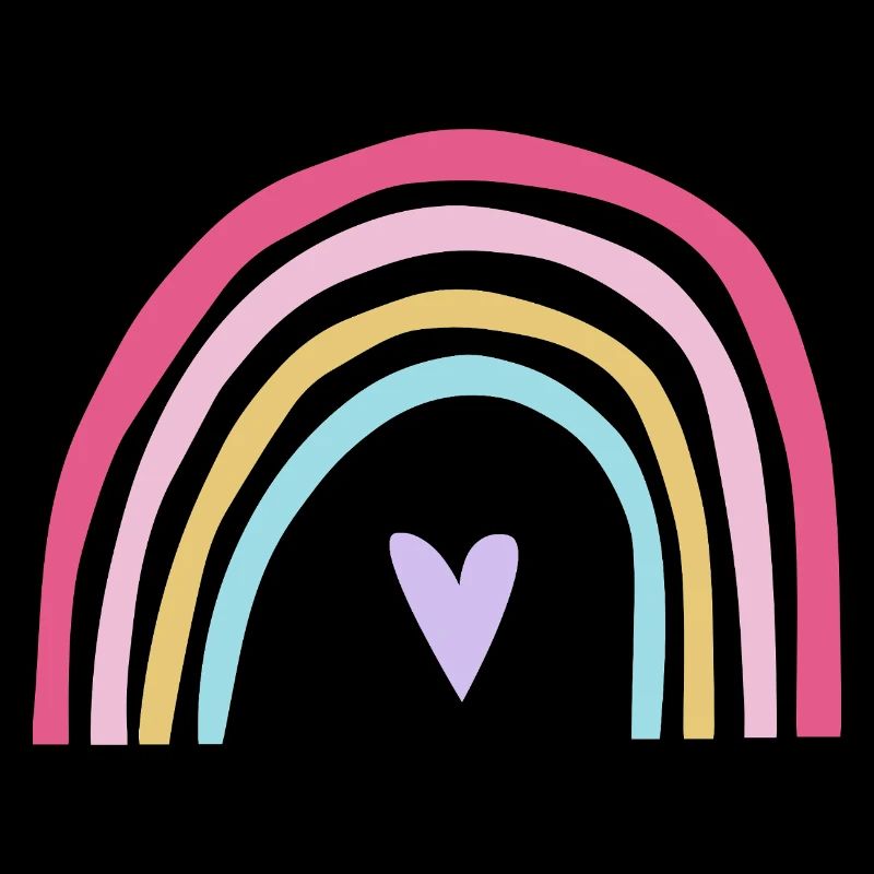 Rose pastel arc-en-ciel violet