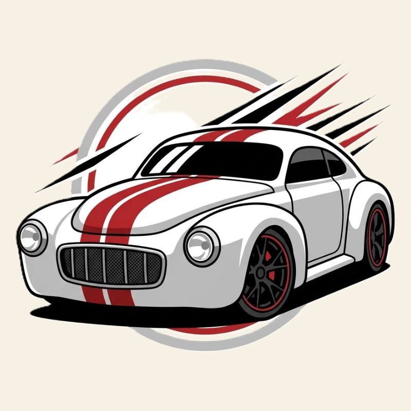 Classique de course avec des bandes rouges