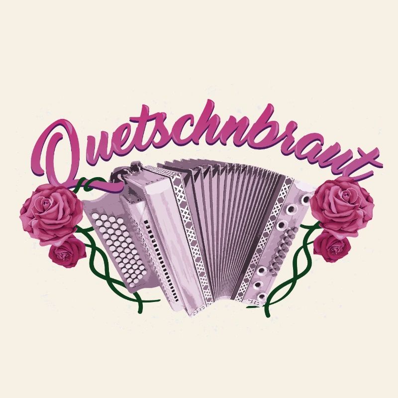 Quetschnbraut - Harmonika mit Rosen