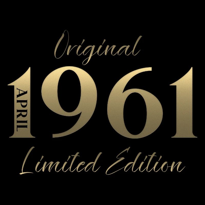 65. Geburtstag Geschenk Mann Original April 1961