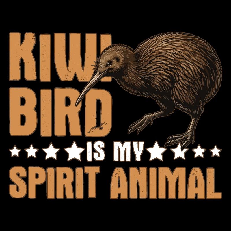 Kiwi-Vogel ist mein Geisttier Neuseeland
