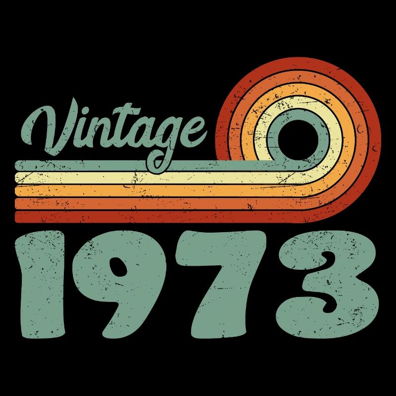 Vintage 1973 Retro Mountain Geburtstag 1973