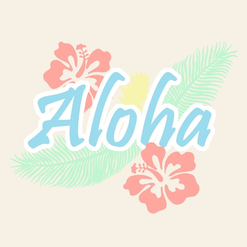 Aloha Tropical Summer Flowers