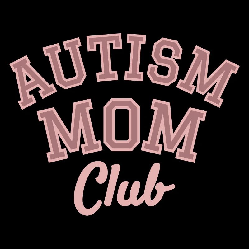 Autism Mom Club Retro Varsity Design