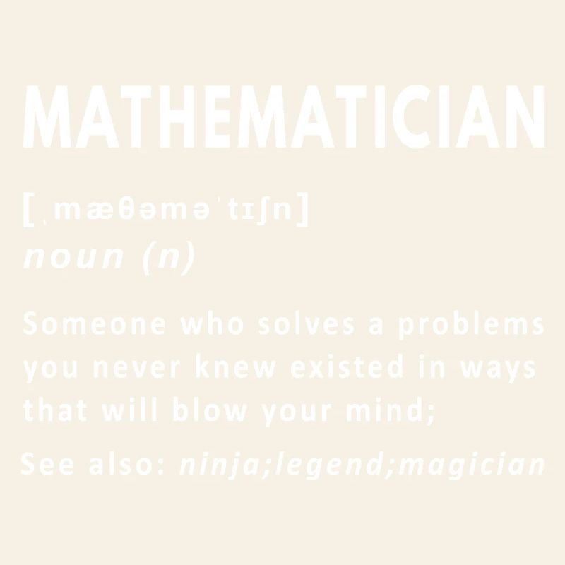 Définition de mathématicien Nom mathématique drôle