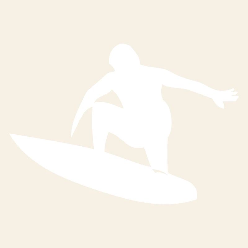 Surfer mit Surfboard
