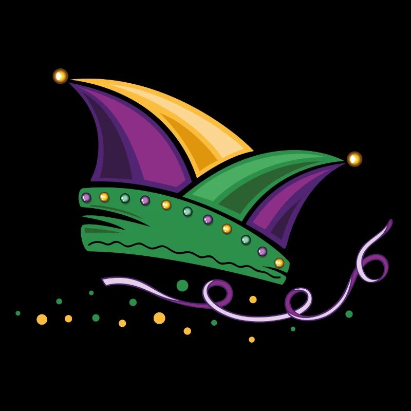 Fool cap Mardi Gras Carnaval de la Nouvelle-Orléans