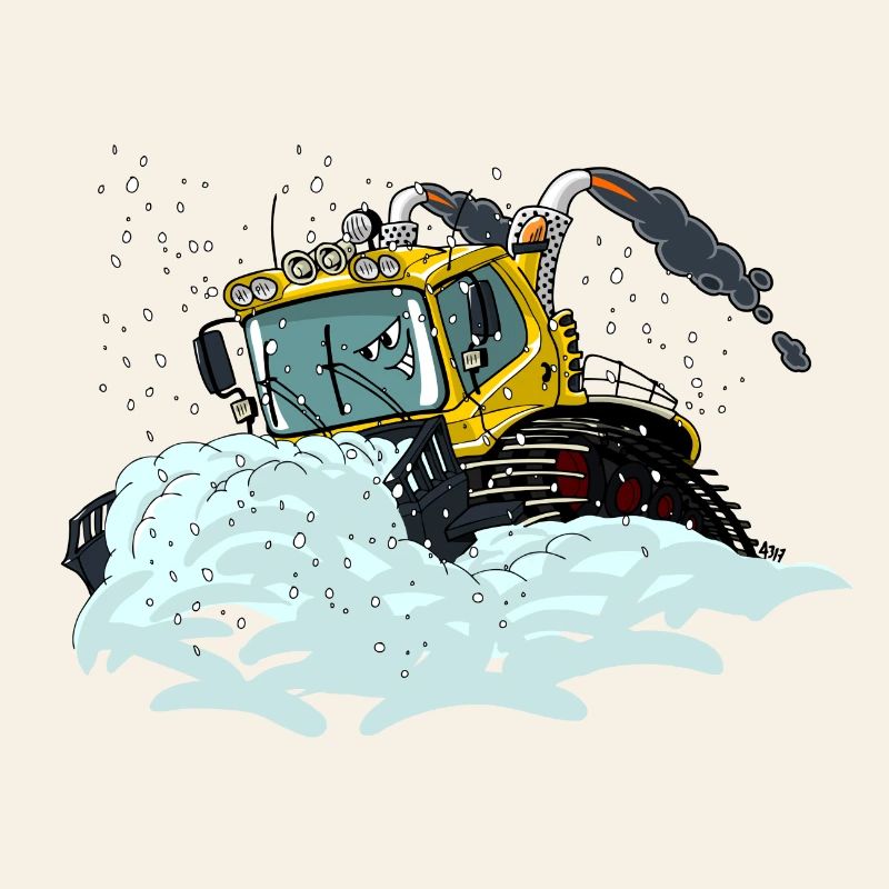 pelle à neige jaune